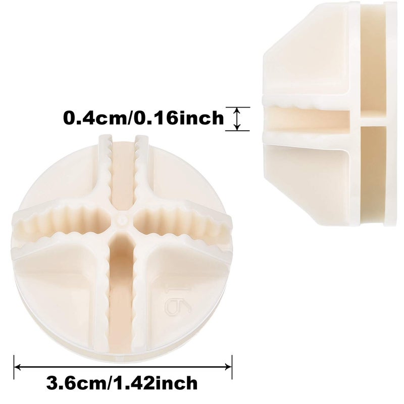 Jovitec 32 Pieces Cube Connectors Plastic Storage Wire Cube Organizer ABS Connectors for Modular Closet Storage Organizer and Wire Shelf (White) - Image 2